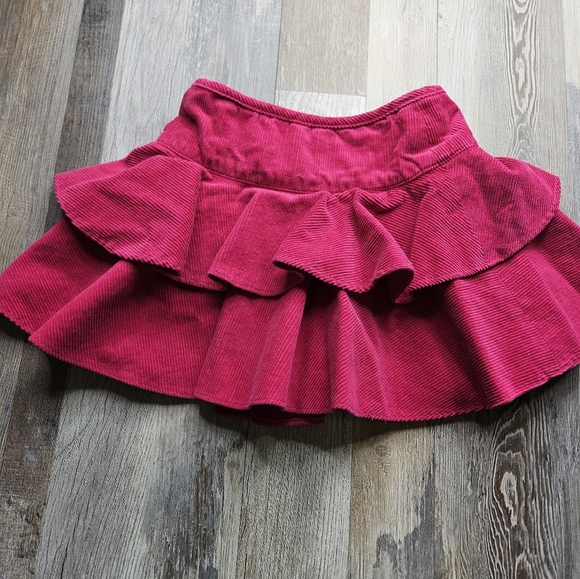 Ralph Lauren 4 4T Cordoruy Skirt Magenta Pink Ruffle - Picture 3 of 6